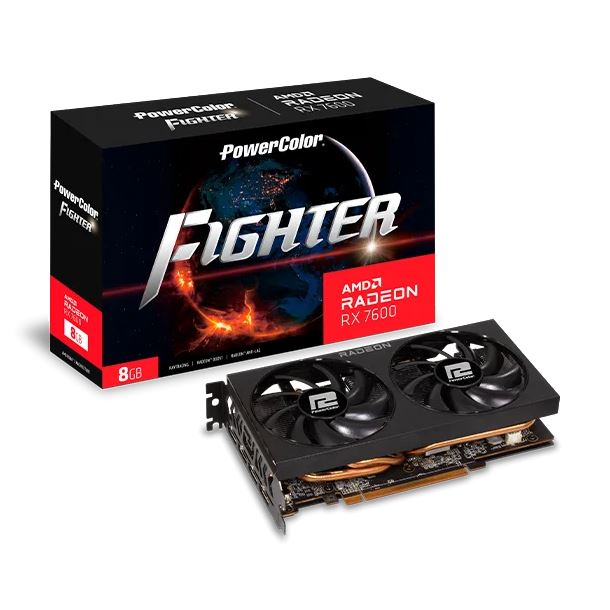 VIDEO RADEON RX 7600 8GB POWERCOLOR FIGHTER