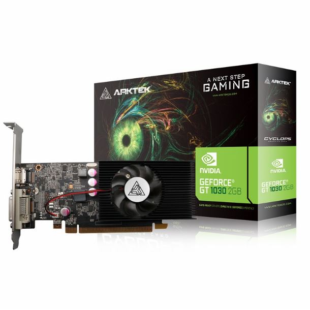 VIDEO GEFORCE GT 1030 2GB DDR5 ARKTEK AKN1030D5S2GL1 LOW PROFILE