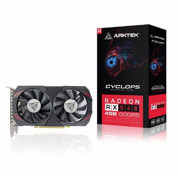 VIDEO RADEON RX 560 4GB DDR5 ARKTEK DUAL AKR560D5S4GH1