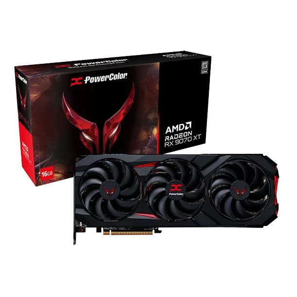 PLACA DE VIDEO RADEON RX 9070 XT 16GB POWERCOLOR RED DEVIL