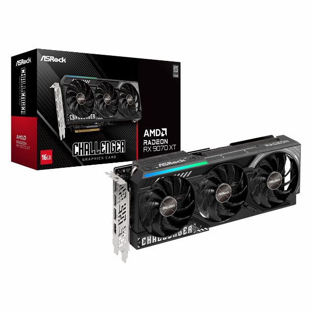 PLACA DE VIDEO RADEON RX 9070 XT 16GB ASROCK CHALLENGER
