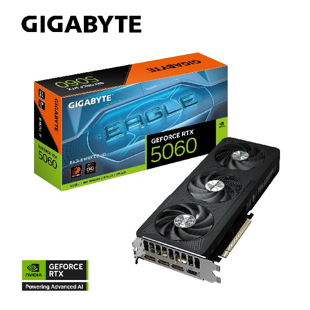 PLACA DE VIDEO GEFORCE RTX 5060 8GB GIGABYTE EAGLE MAX OC