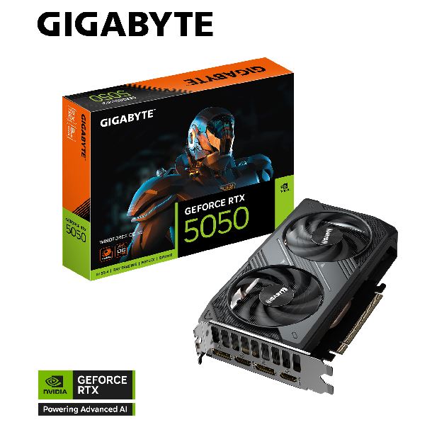 PLACA DE VIDEO GEFORCE RTX 5050 8GB GIGABYTE WINDFORCE OC