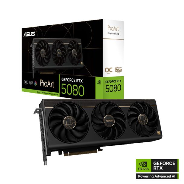 PLACA DE VIDEO GEFORCE RTX 5080 16GB ASUS PROART OC EDITION