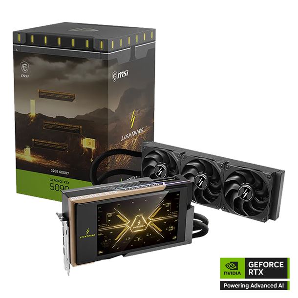 PLACA DE VIDEO GEFORCE RTX 5090 32GB MSI LIGHTNING Z