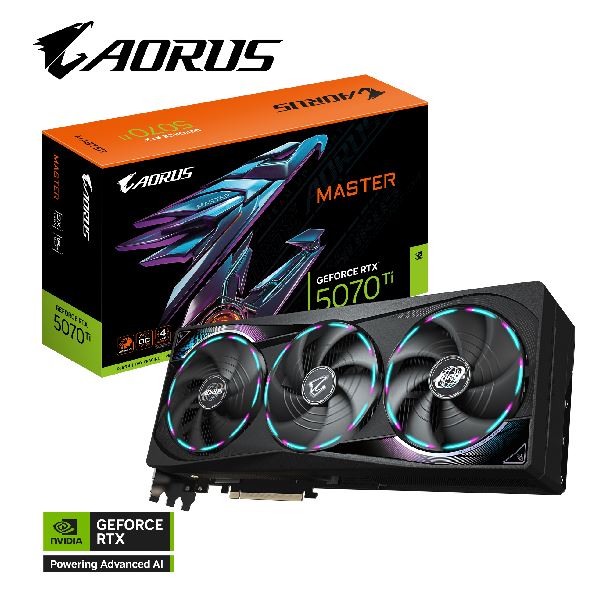 PLACA DE VIDEO GEFROCE RTX 5070 TI 16GB GIGABYTE AORUS MASTER OC