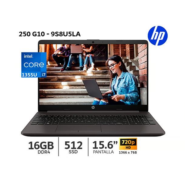 NOTEBOOK HP 15.6" 250 G10 I7-1355U 16GB 512GB HD FREE