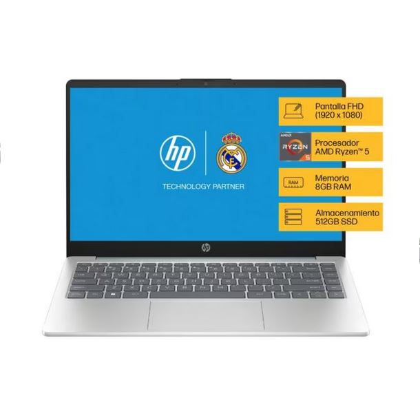 NOTEBOOK HP 14" 14-EM0027LA RYZEN 5 7520U 8GB 512GB FHD W11H R5