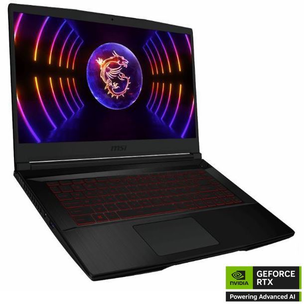 NOTEBOOK GAMER MSI 15.6" GF63 THIN I5-12450H 16GB 512GB GEFORCE RTX 4050 FHD 144HZ W11H