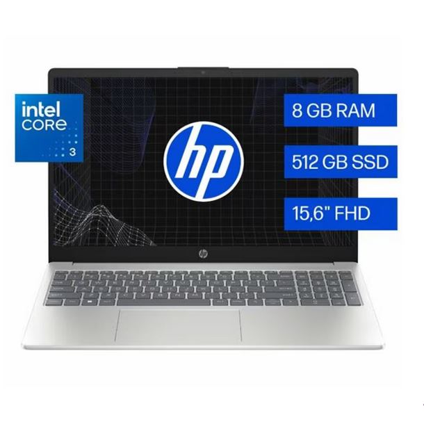 NOTEBOOK HP 15.6" 15-FD0331LA I3-100U 8GB 512GB FHD W11H D0CJ4LA