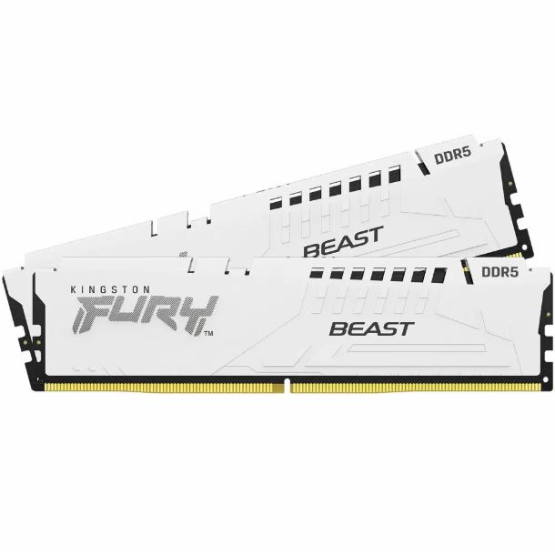MEMORIA 32GB (2X16GB) DDR5 6000 KINGSTON FURY BEAST WHITE XMP EXPO