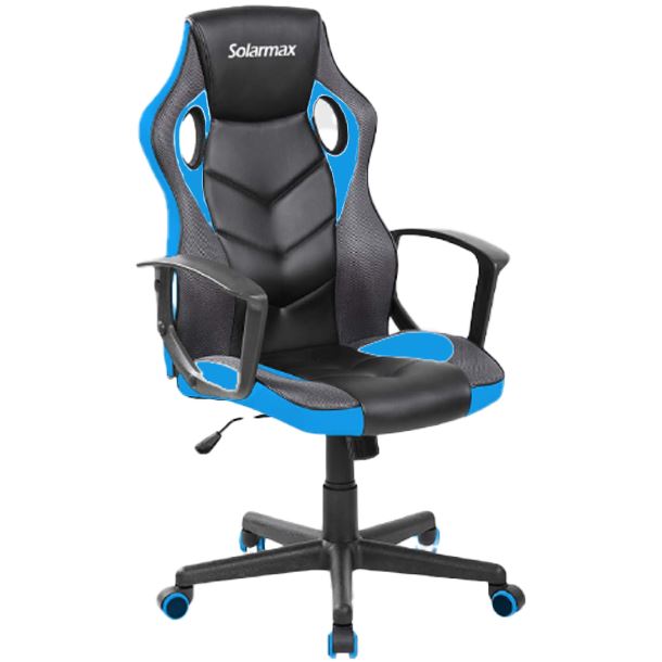 SILLA SOLARMAX SXGC-6001-BL GAMER A PRECIO DE OFICINA NEGRA / AZUL