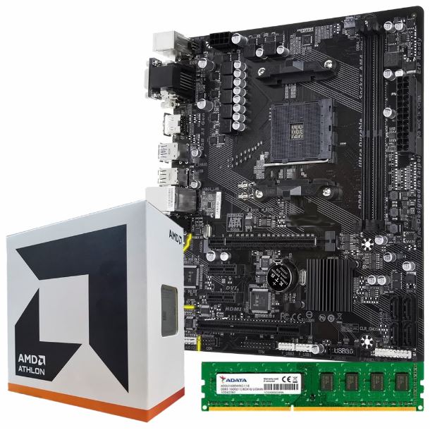COMBO AMD ATHLON 3000G - A320 - 8GB