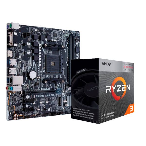 COMBO AMD RYZEN 3 3200G - A320M
