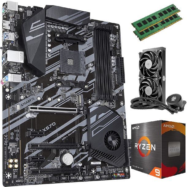 COMBO AMD RYZEN 9 9800X3D+B650+2X16GB 5200+WATER 240MM