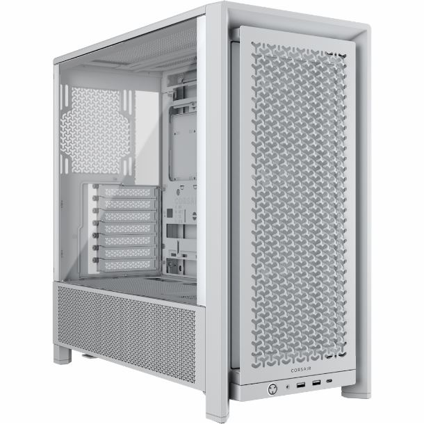 GABINETE CORSAIR FRAME 4000D RS 3FAN TG WHITE CC-9011313-WW