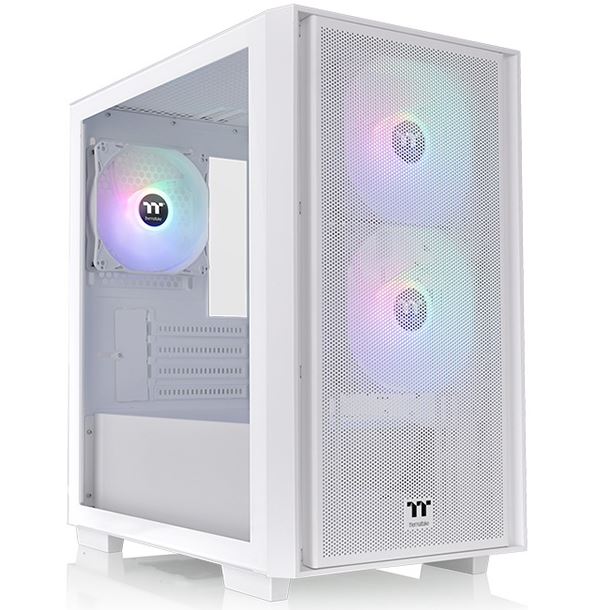 GABINETE THERMALTAKE VERSA H16 TG 3FAN ARGB SNOW WHITE