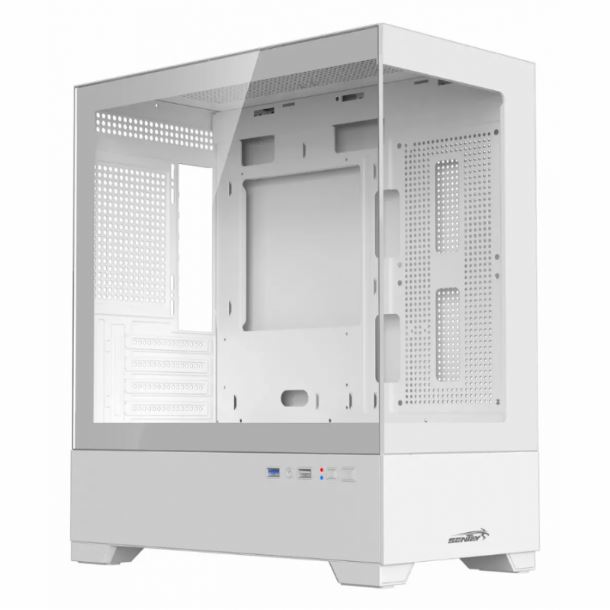 GABINETE SENTEY H30 WHITE VIDRO LATERAL Y FRONTAL