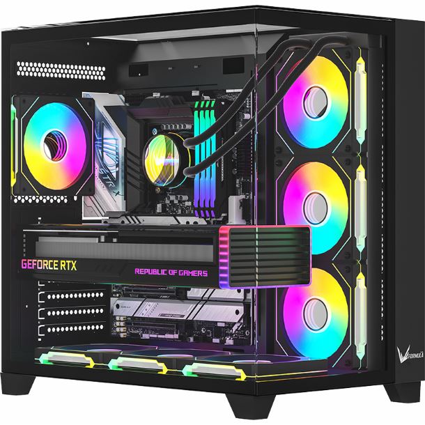 GABINETE GAMER FORMULA V CRYSTAL Z9 FLOE