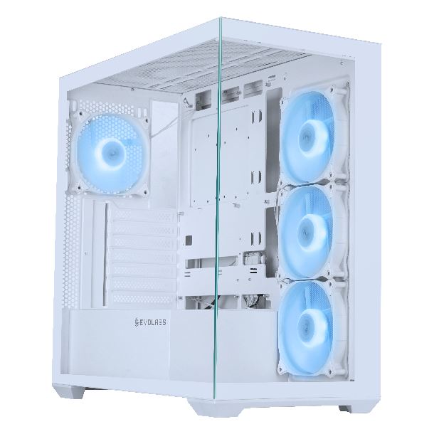GABINETE EVOLABS PROGRESSION WHITE TG 4FAN ARGB