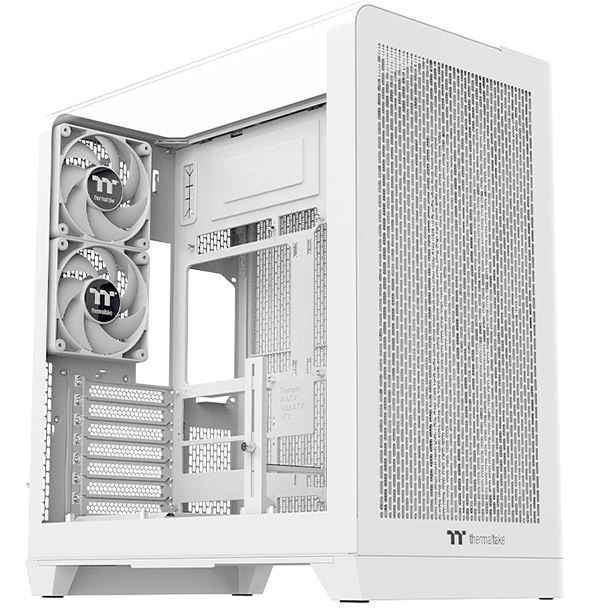 GABINETE THERMALTAKE VIEW 390 AIR TG CURVO 2FAN SNOW WHITE