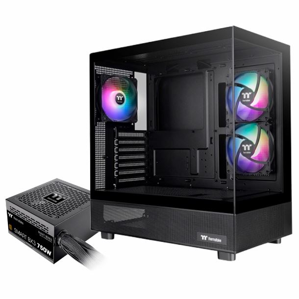 GABINETE THERMALTAKE VIEW 270 PLUS 3FAN ARGB LITE TG C/FUENTE 750W 80 PLUS BRONZE