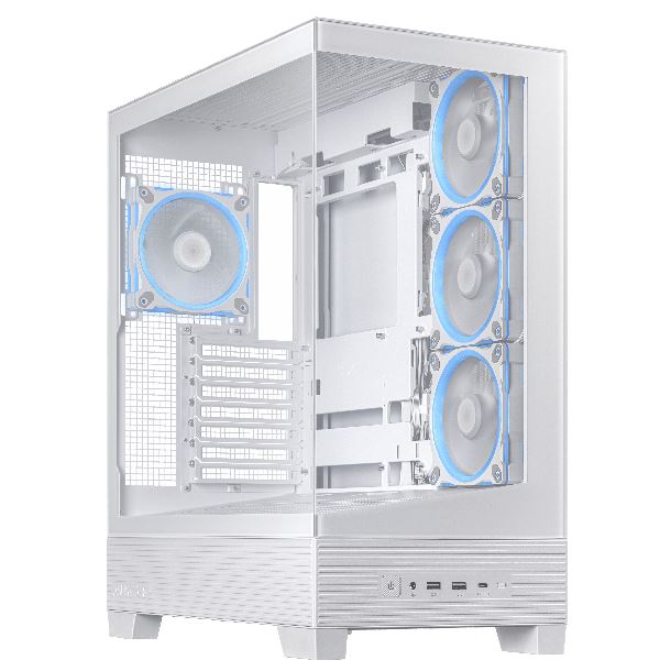 GABINETE ASUS A31 PLUS TG 4FAN ARGB WHITE