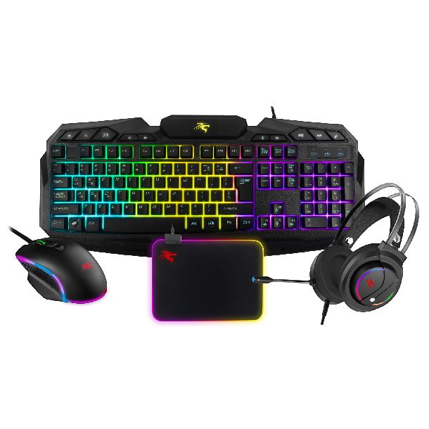 COMBO SENTEY GS-5850 4 EN 1 TECLADO / MOUSE / AURICULARES RGB / MOUSEPAD