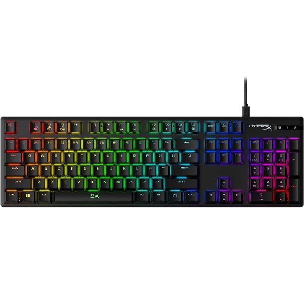 TECLADO HYPERX ALLOY ORIGINS RGB BLUE SWITCH CLICKY ESPAÑOL 4P5P0AI