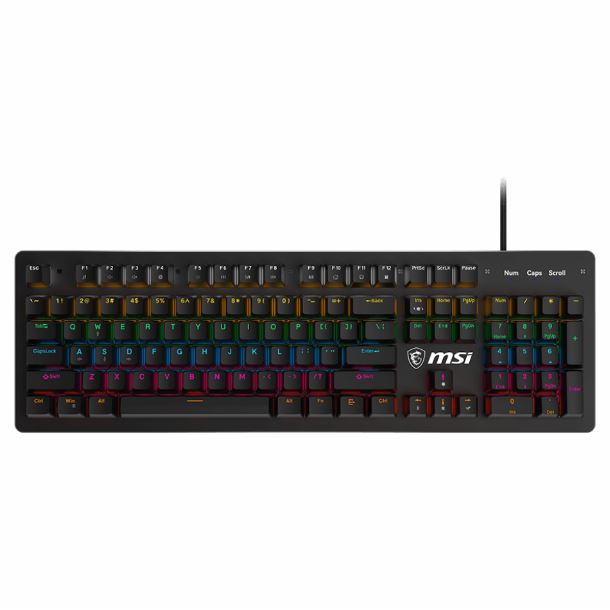 TECLADO GAMER MSI FORGE GK300 BLUE SWITCH ESPAÑOL
